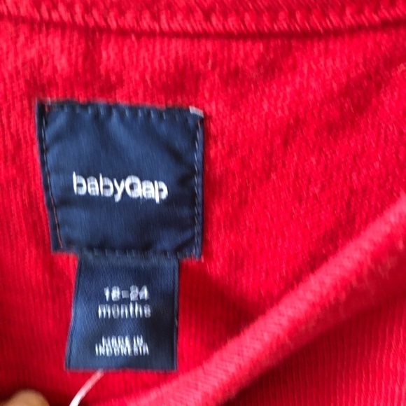 Baby Gap Red Santa Christmas Sweater 18-24 M - Picture 4 of 7